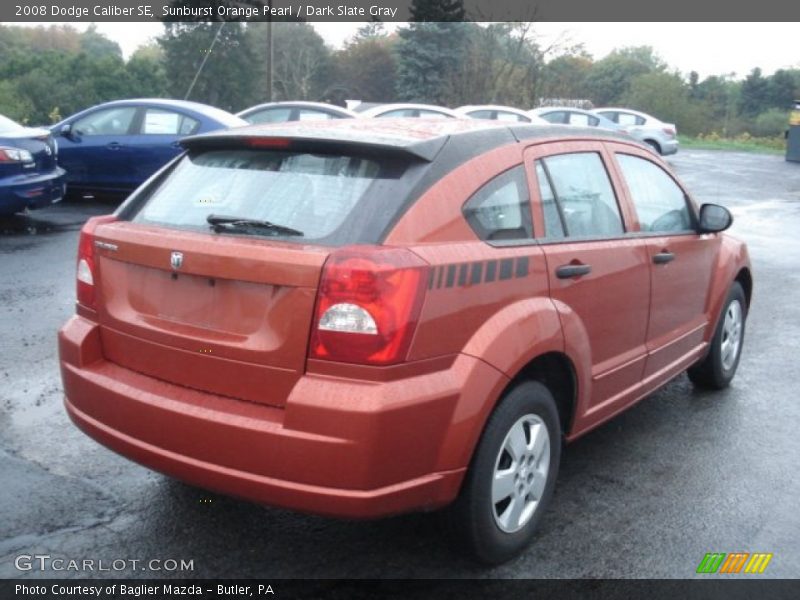 Sunburst Orange Pearl / Dark Slate Gray 2008 Dodge Caliber SE