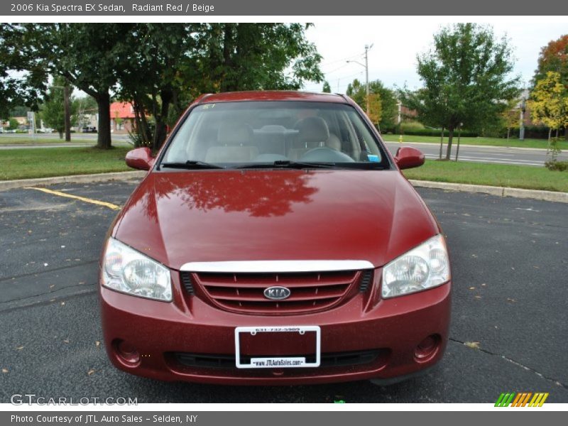 Radiant Red / Beige 2006 Kia Spectra EX Sedan