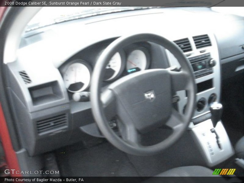 Sunburst Orange Pearl / Dark Slate Gray 2008 Dodge Caliber SE