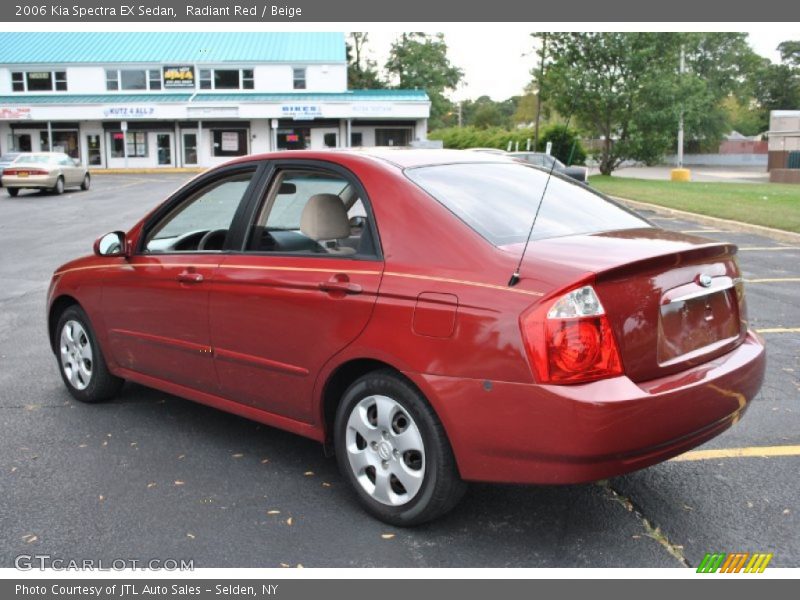 Radiant Red / Beige 2006 Kia Spectra EX Sedan