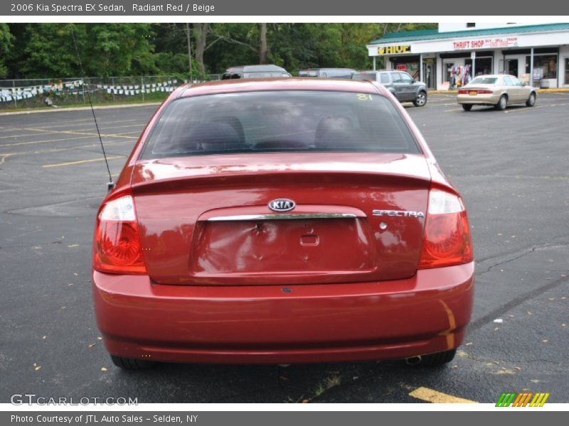 Radiant Red / Beige 2006 Kia Spectra EX Sedan