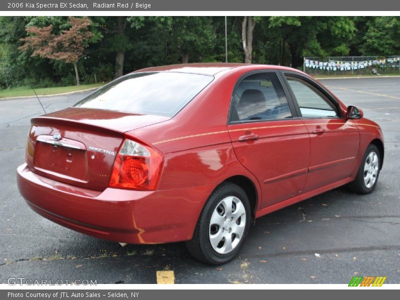 Radiant Red / Beige 2006 Kia Spectra EX Sedan