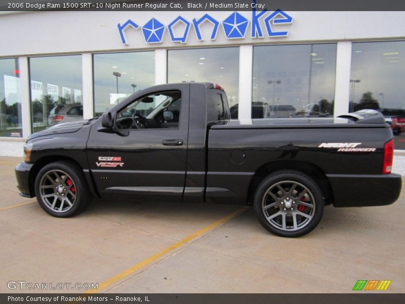 Black / Medium Slate Gray 2006 Dodge Ram 1500 SRT-10 Night Runner Regular Cab