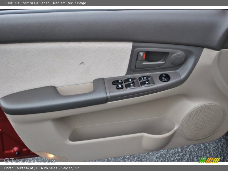 Radiant Red / Beige 2006 Kia Spectra EX Sedan