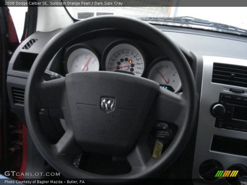 Sunburst Orange Pearl / Dark Slate Gray 2008 Dodge Caliber SE