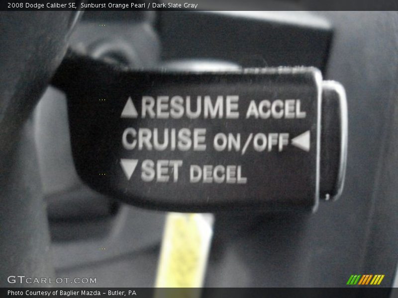 Sunburst Orange Pearl / Dark Slate Gray 2008 Dodge Caliber SE