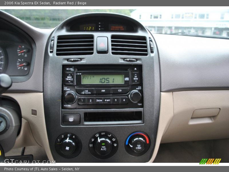 Controls of 2006 Spectra EX Sedan
