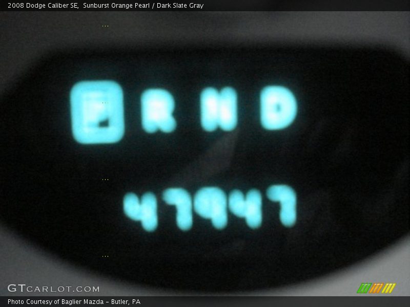 Sunburst Orange Pearl / Dark Slate Gray 2008 Dodge Caliber SE