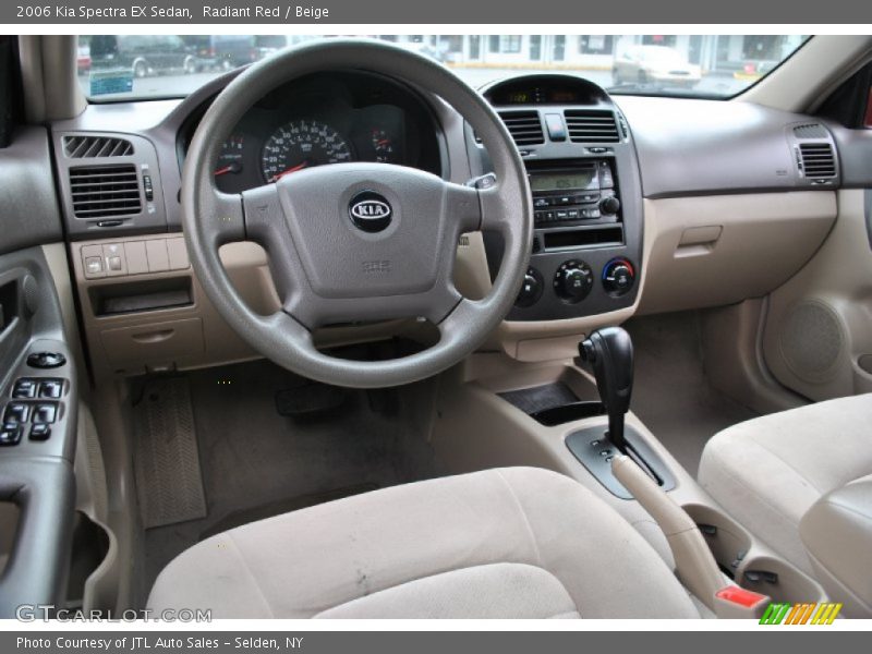 Beige Interior - 2006 Spectra EX Sedan 