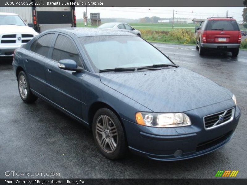Barents Blue Metallic / Graphite 2008 Volvo S60 2.5T