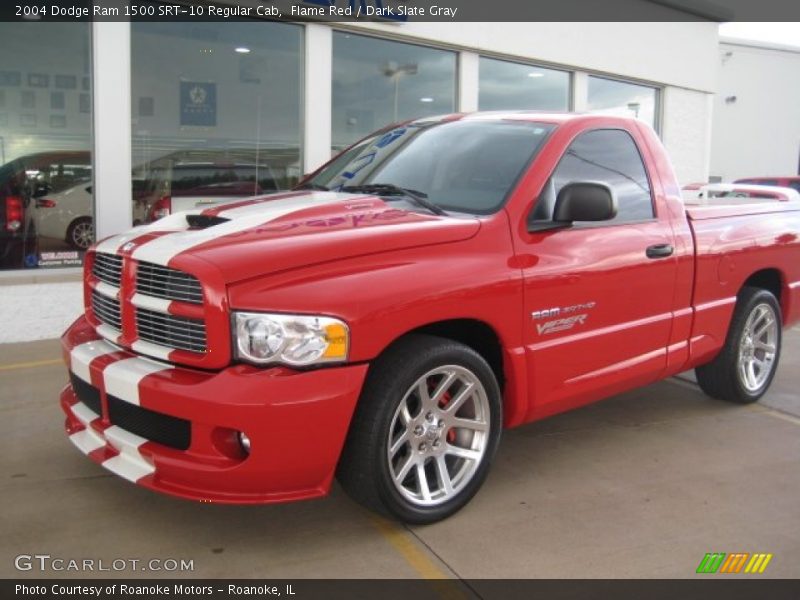 Flame Red / Dark Slate Gray 2004 Dodge Ram 1500 SRT-10 Regular Cab
