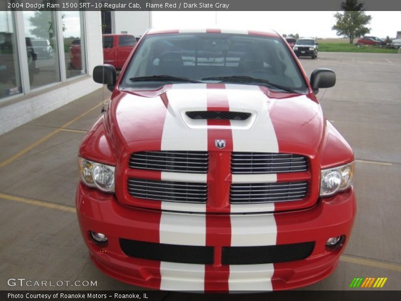 Flame Red / Dark Slate Gray 2004 Dodge Ram 1500 SRT-10 Regular Cab