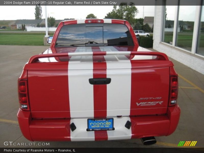 Flame Red / Dark Slate Gray 2004 Dodge Ram 1500 SRT-10 Regular Cab