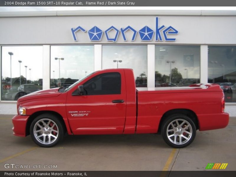 Flame Red / Dark Slate Gray 2004 Dodge Ram 1500 SRT-10 Regular Cab