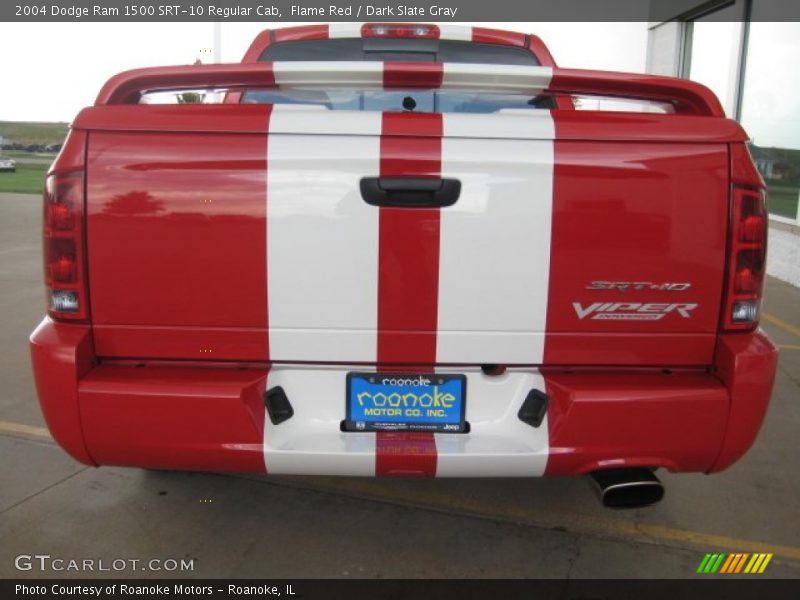 Flame Red / Dark Slate Gray 2004 Dodge Ram 1500 SRT-10 Regular Cab