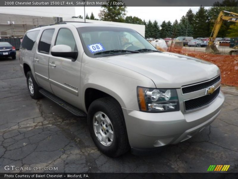 Silver Birch Metallic / Ebony 2008 Chevrolet Suburban 1500 LT 4x4