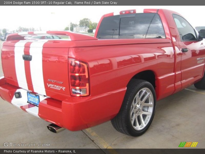 Flame Red / Dark Slate Gray 2004 Dodge Ram 1500 SRT-10 Regular Cab