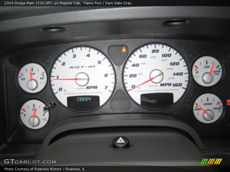  2004 Ram 1500 SRT-10 Regular Cab SRT-10 Regular Cab Gauges