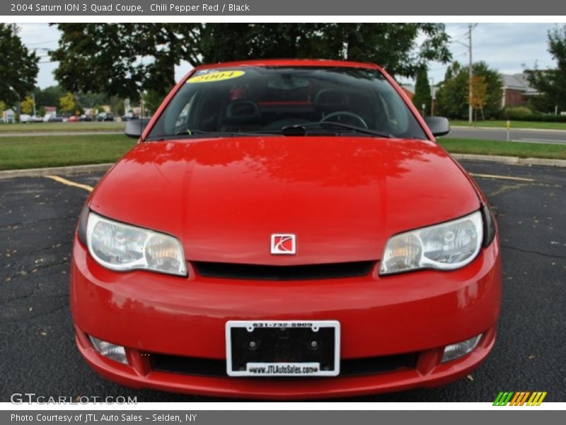 Chili Pepper Red / Black 2004 Saturn ION 3 Quad Coupe