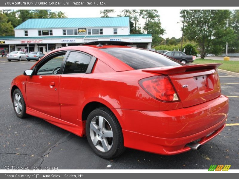 Chili Pepper Red / Black 2004 Saturn ION 3 Quad Coupe