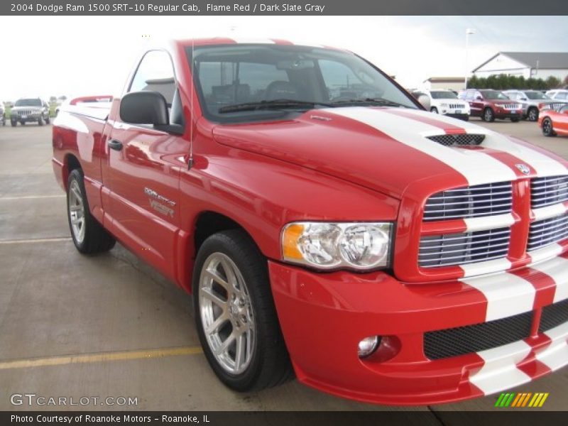 Flame Red / Dark Slate Gray 2004 Dodge Ram 1500 SRT-10 Regular Cab