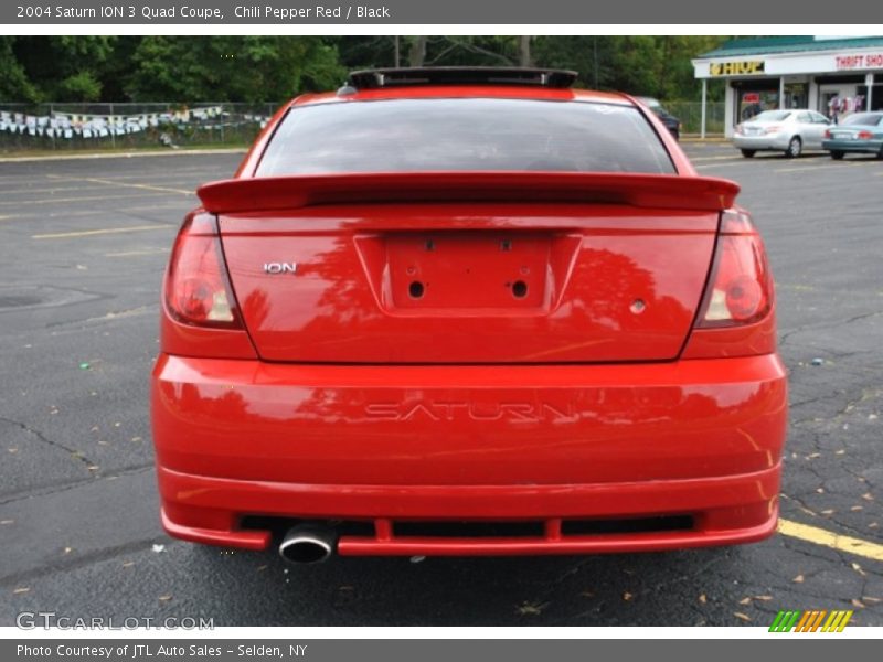 Chili Pepper Red / Black 2004 Saturn ION 3 Quad Coupe