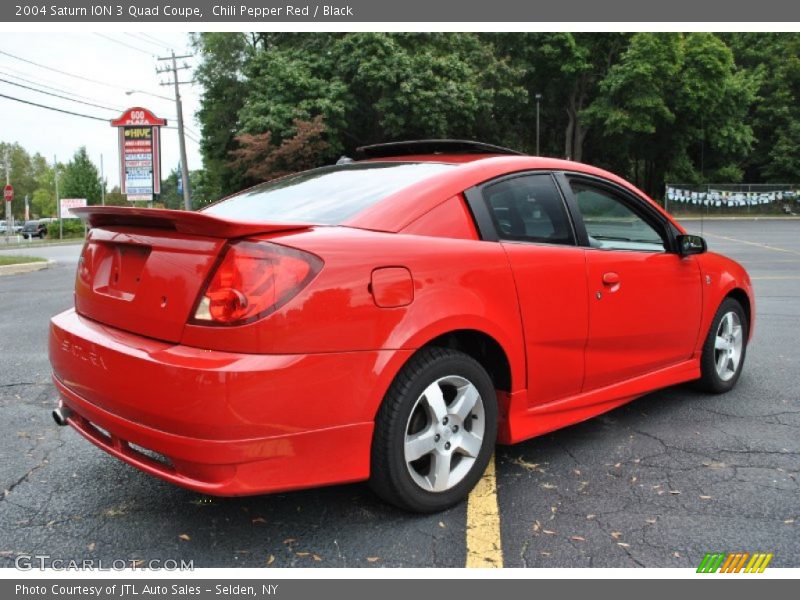 Chili Pepper Red / Black 2004 Saturn ION 3 Quad Coupe