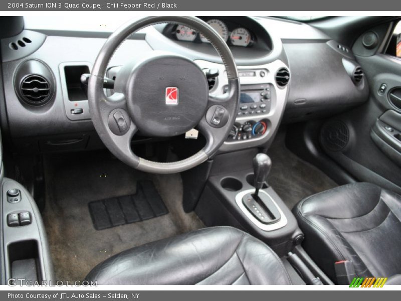  2004 ION 3 Quad Coupe Black Interior