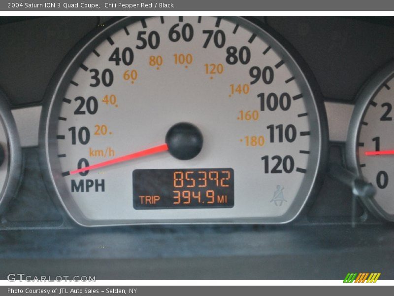 Chili Pepper Red / Black 2004 Saturn ION 3 Quad Coupe
