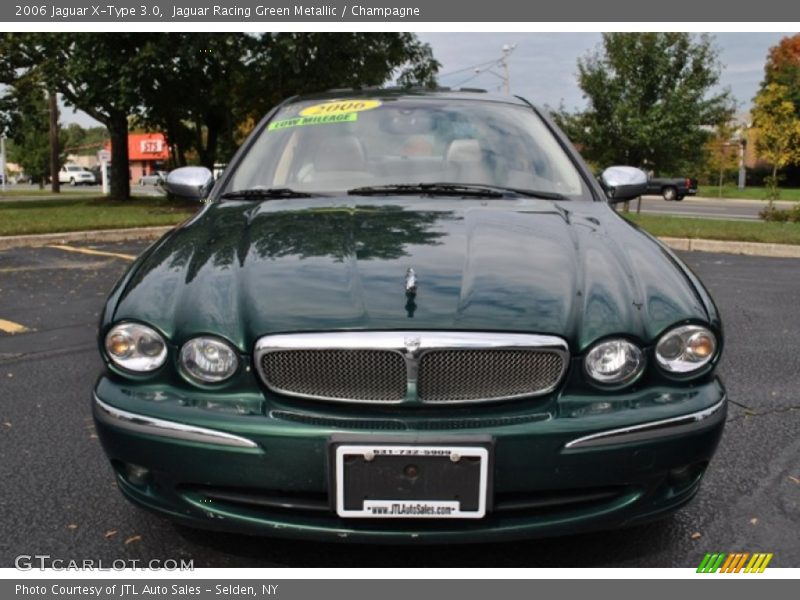 Jaguar Racing Green Metallic / Champagne 2006 Jaguar X-Type 3.0