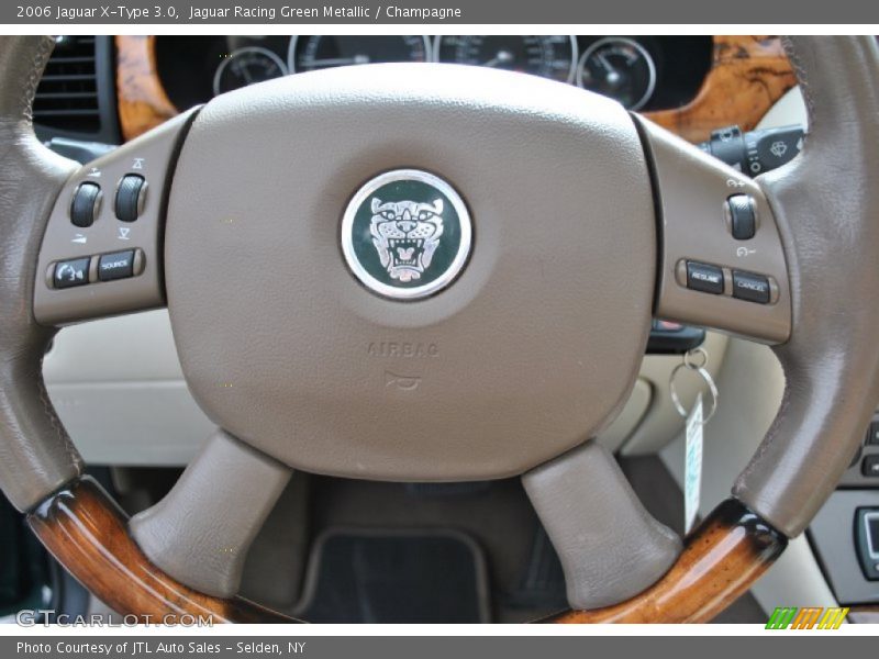 Jaguar Racing Green Metallic / Champagne 2006 Jaguar X-Type 3.0