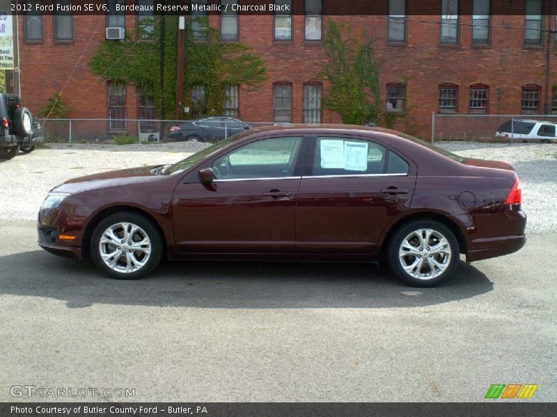Bordeaux Reserve Metallic / Charcoal Black 2012 Ford Fusion SE V6