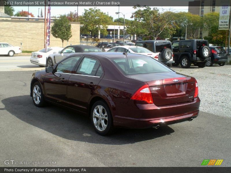 Bordeaux Reserve Metallic / Charcoal Black 2012 Ford Fusion SE V6
