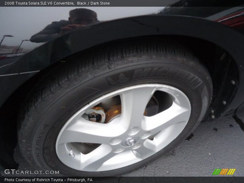 Black / Dark Stone 2008 Toyota Solara SLE V6 Convertible