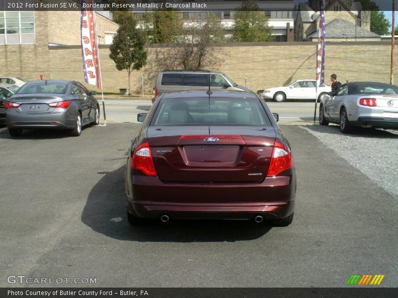 Bordeaux Reserve Metallic / Charcoal Black 2012 Ford Fusion SE V6