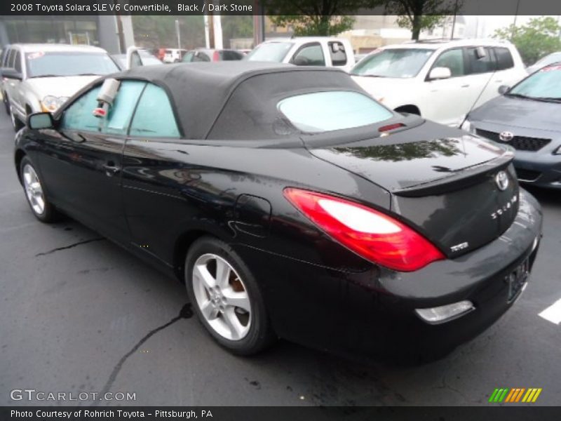 Black / Dark Stone 2008 Toyota Solara SLE V6 Convertible