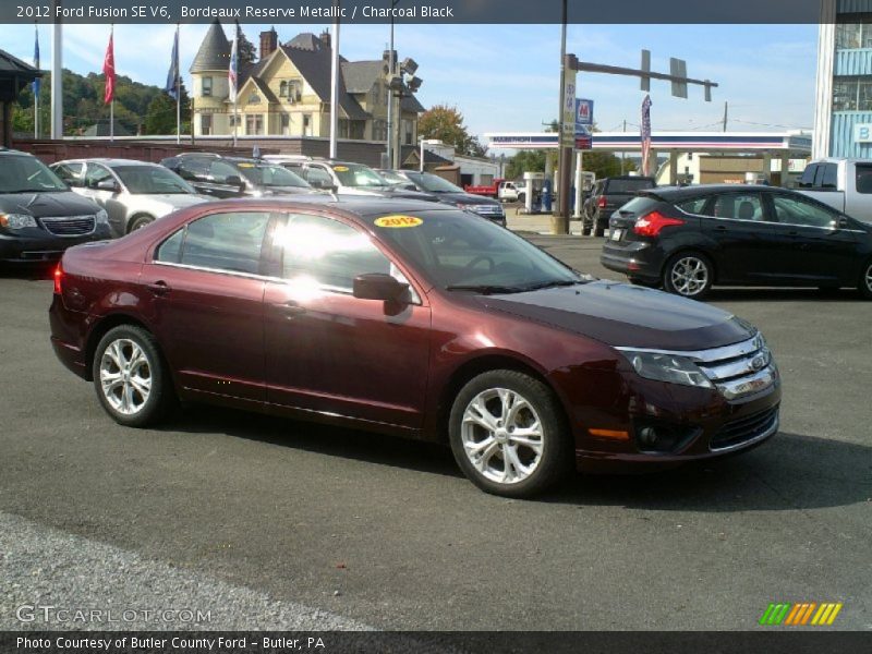Bordeaux Reserve Metallic / Charcoal Black 2012 Ford Fusion SE V6