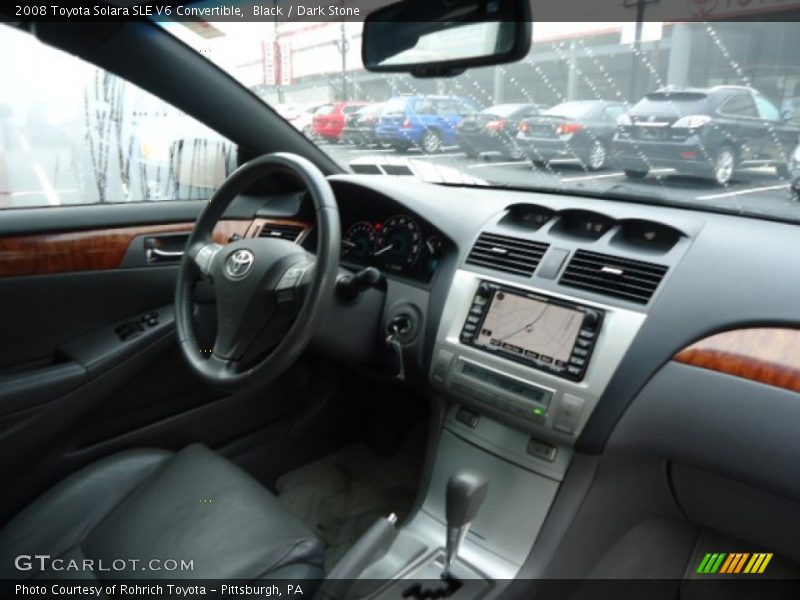 Black / Dark Stone 2008 Toyota Solara SLE V6 Convertible