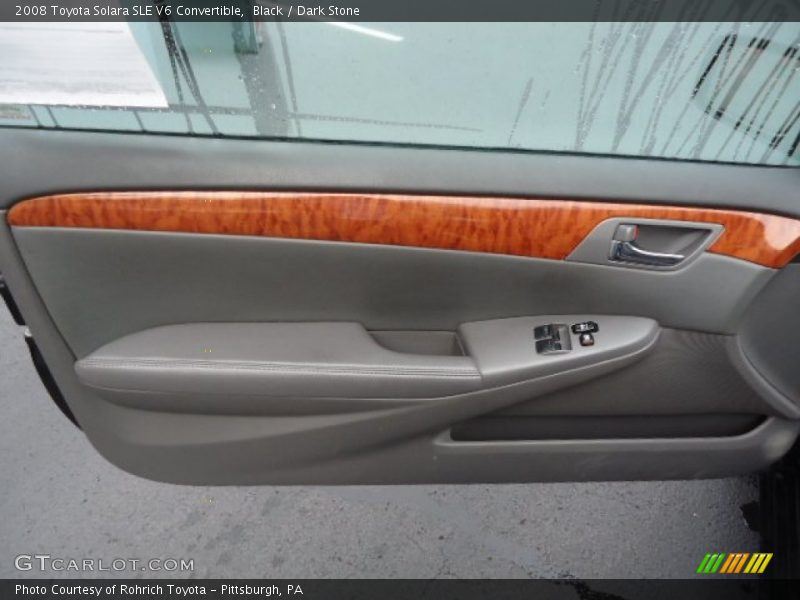 Black / Dark Stone 2008 Toyota Solara SLE V6 Convertible