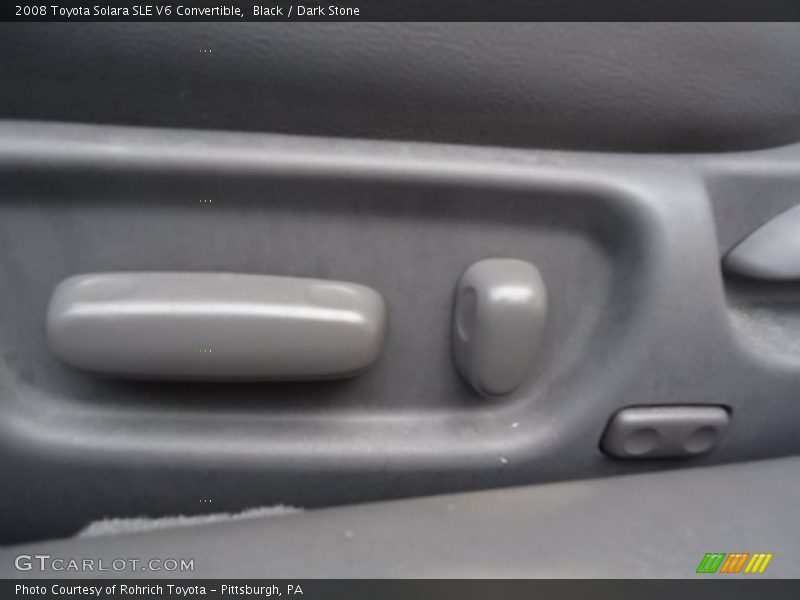 Black / Dark Stone 2008 Toyota Solara SLE V6 Convertible