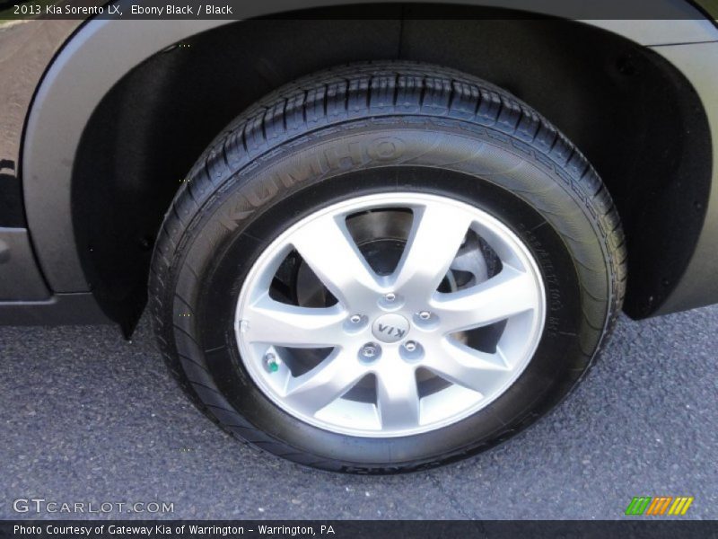 Ebony Black / Black 2013 Kia Sorento LX