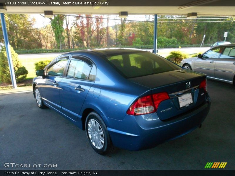Atomic Blue Metallic / Gray 2010 Honda Civic DX-VP Sedan