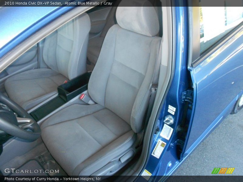 Atomic Blue Metallic / Gray 2010 Honda Civic DX-VP Sedan