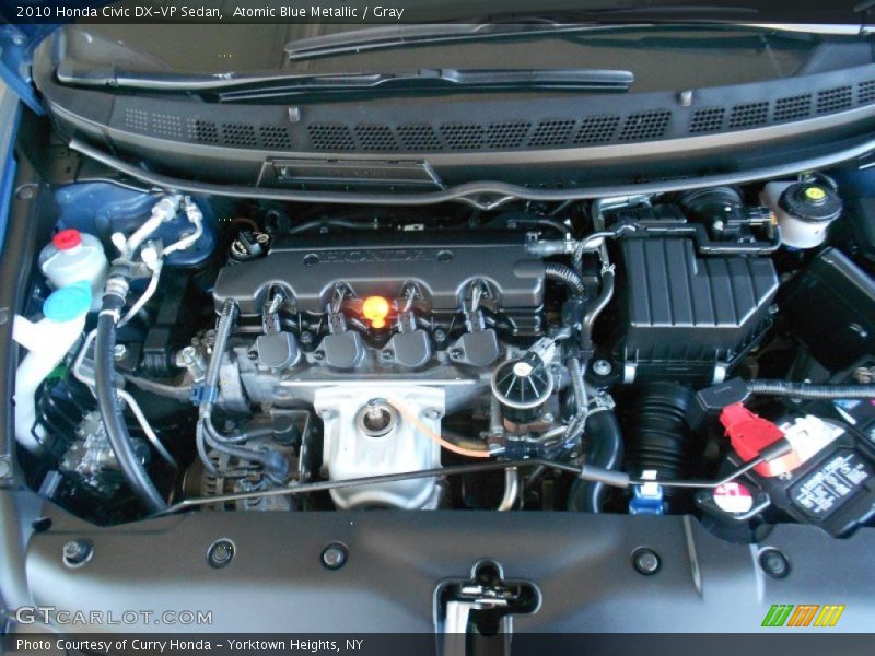 Atomic Blue Metallic / Gray 2010 Honda Civic DX-VP Sedan