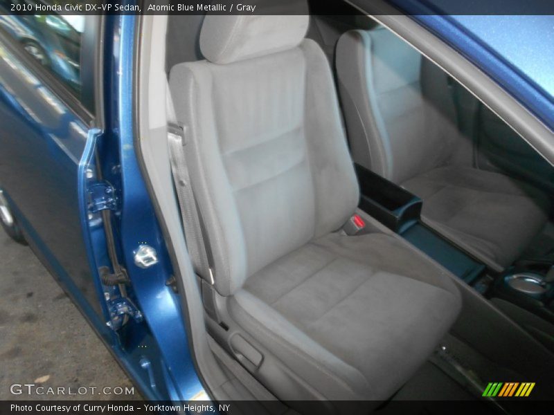 Atomic Blue Metallic / Gray 2010 Honda Civic DX-VP Sedan