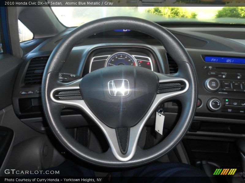 Atomic Blue Metallic / Gray 2010 Honda Civic DX-VP Sedan
