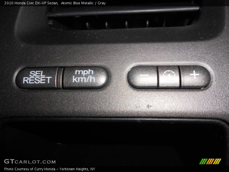 Atomic Blue Metallic / Gray 2010 Honda Civic DX-VP Sedan