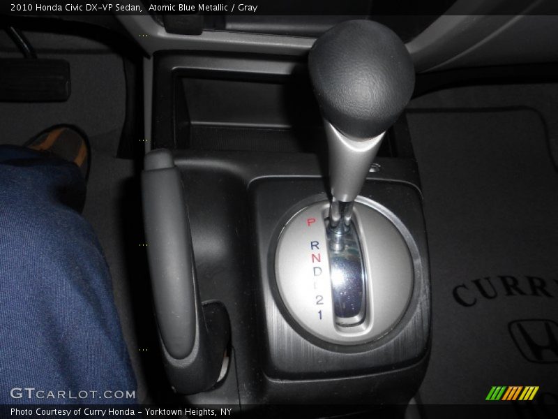 Atomic Blue Metallic / Gray 2010 Honda Civic DX-VP Sedan