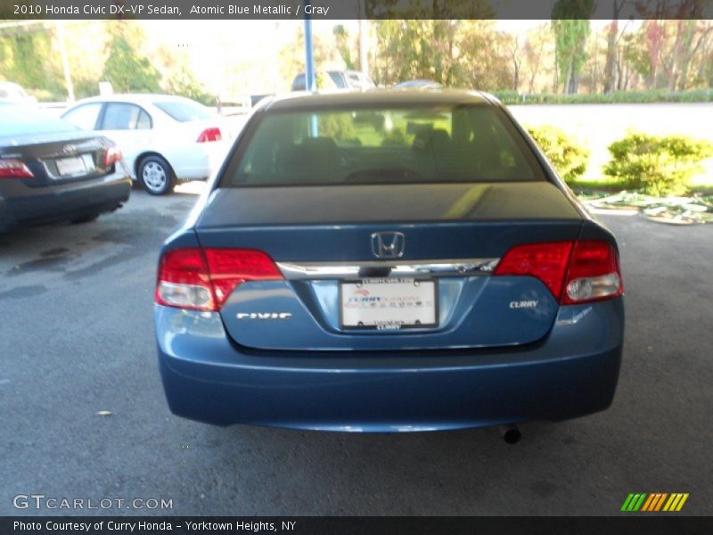 Atomic Blue Metallic / Gray 2010 Honda Civic DX-VP Sedan
