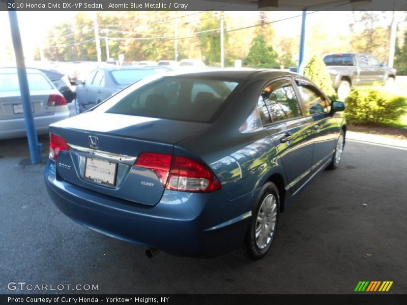 Atomic Blue Metallic / Gray 2010 Honda Civic DX-VP Sedan